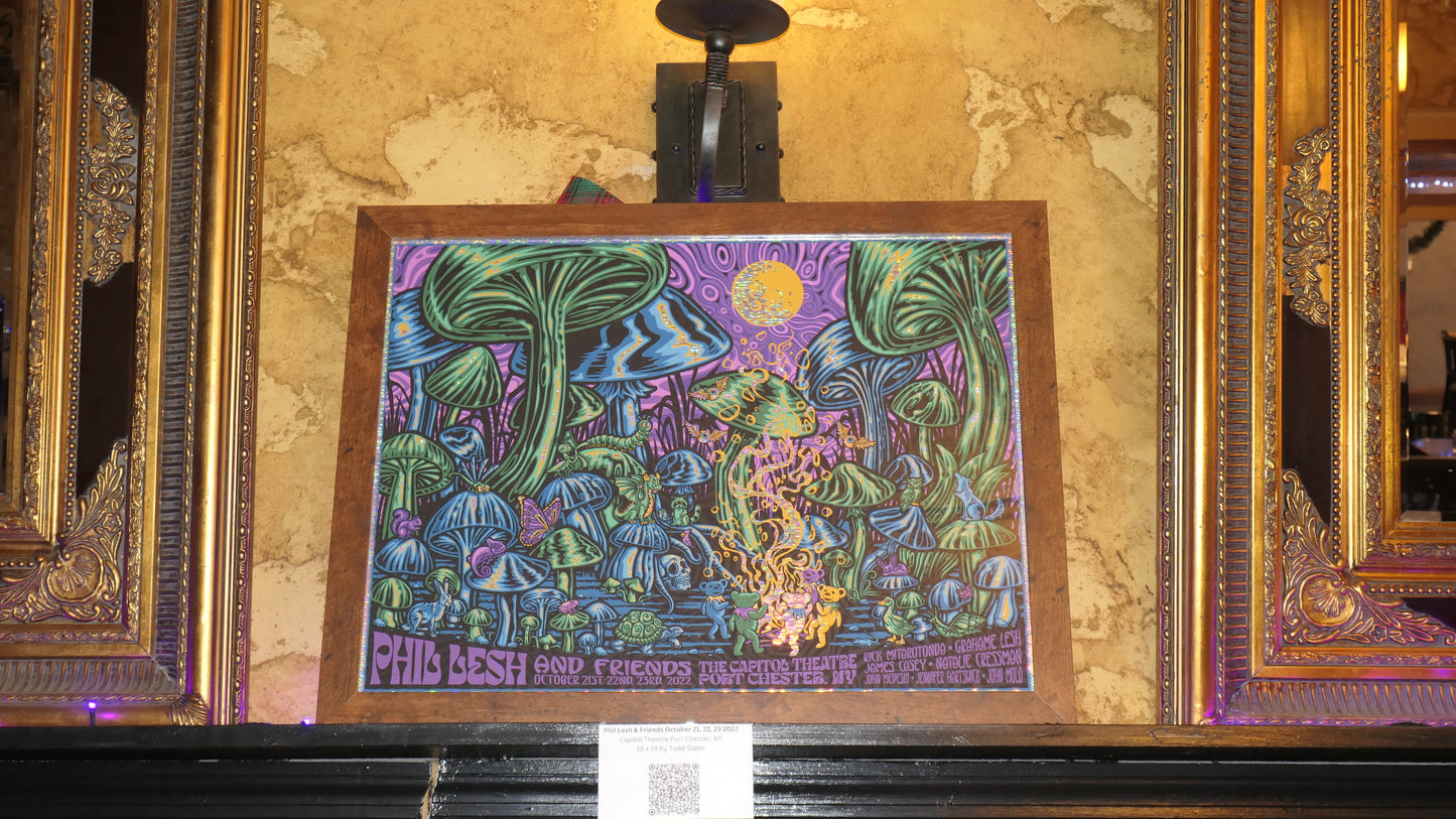 Phil Lesh & Friends️ 🎸 Capitol Theatre, NY Oct 21-23 2022 Todd Slater GOLD FOIL️