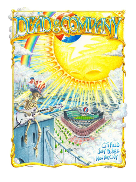 Dead & Company 🎸 June 15th & 16th, 2018 📍Citi Field - Queens, NY 🎨 AJ Masthay