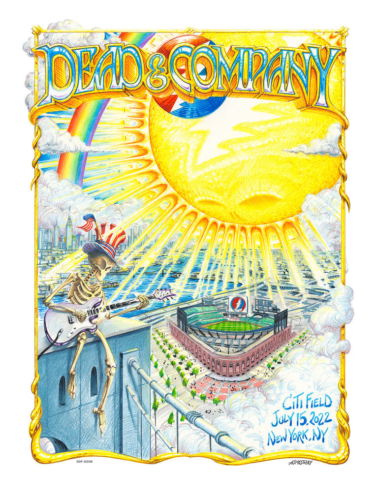 Dead & Company 🎸 July 15th & 16th, 2022 📍 Citi Field - Queens, NY 🎨 AJ Masthay