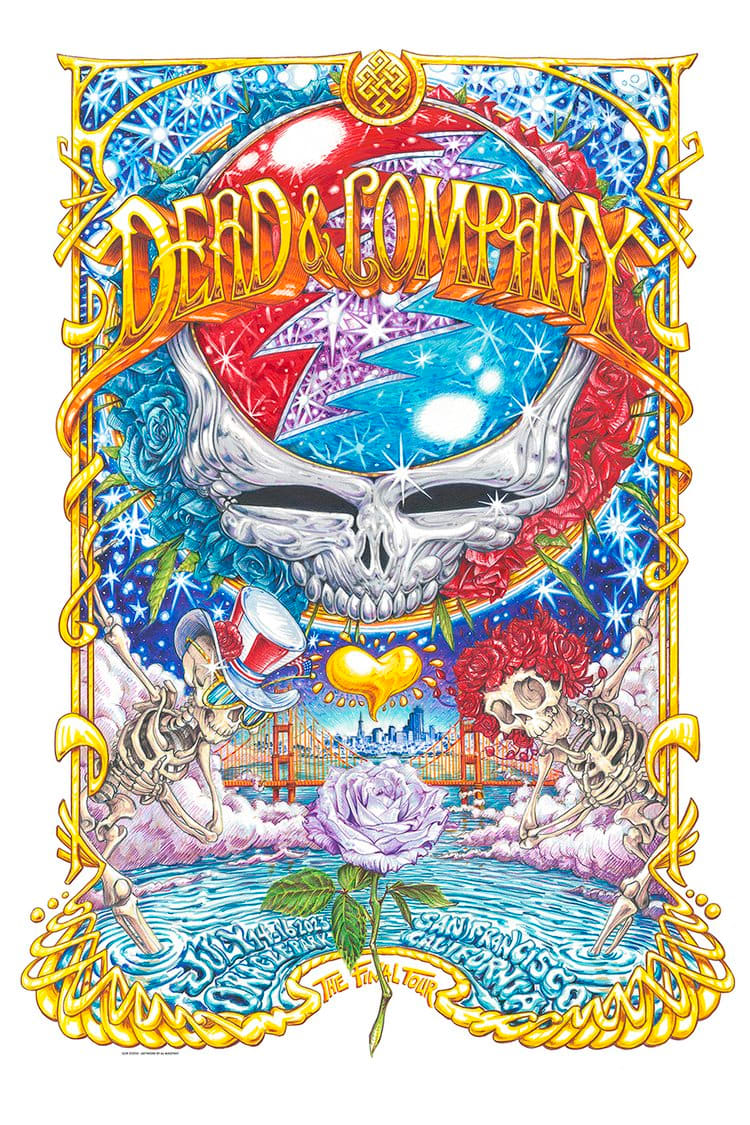 Dead & Company 🎸Oracle Park San Francisco, CA July 14-16, 2023 🎨 AJ Masthay 1440/1750