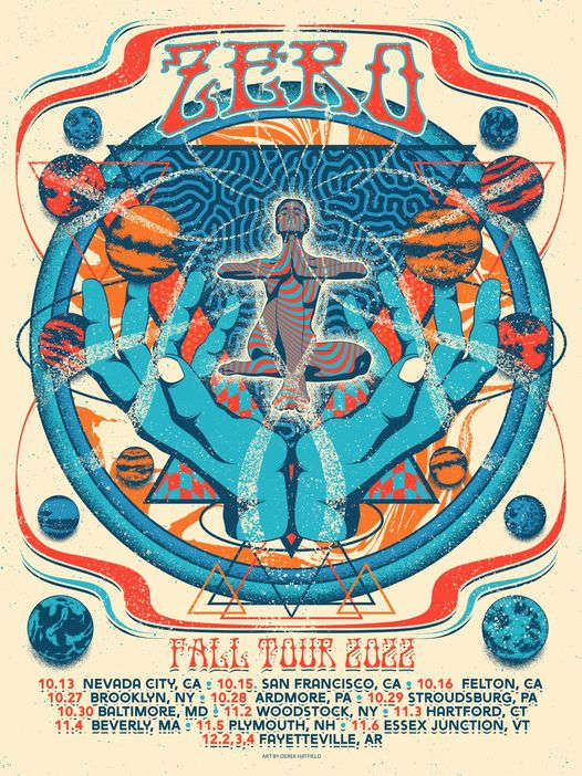 Zero Fall Tour 2022 by Derek Hatfield 18 x 24