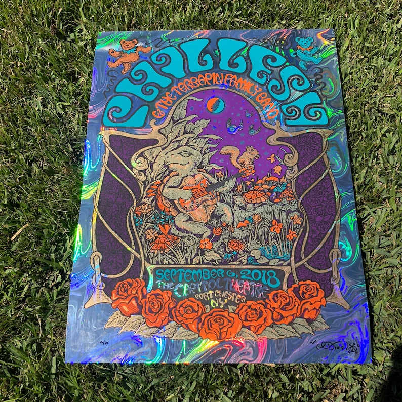 Phil Lesh & Friends 🎸 Live at Capitol Theatre on 2018-09-06 Artwork By: Nathaniel Deas Rainbow Foil Edt. #21/50