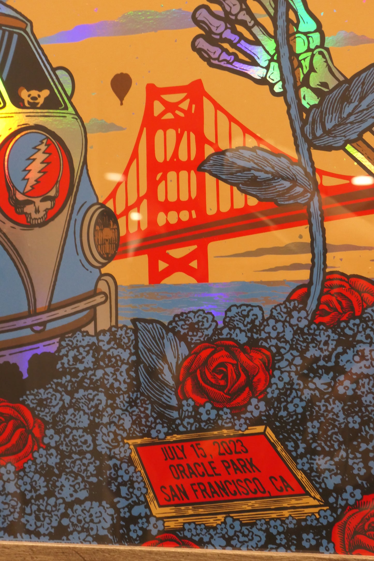 Dead & Company 🎸Oracle Park San Francisco, CA Status Serigraph Uncut Foil