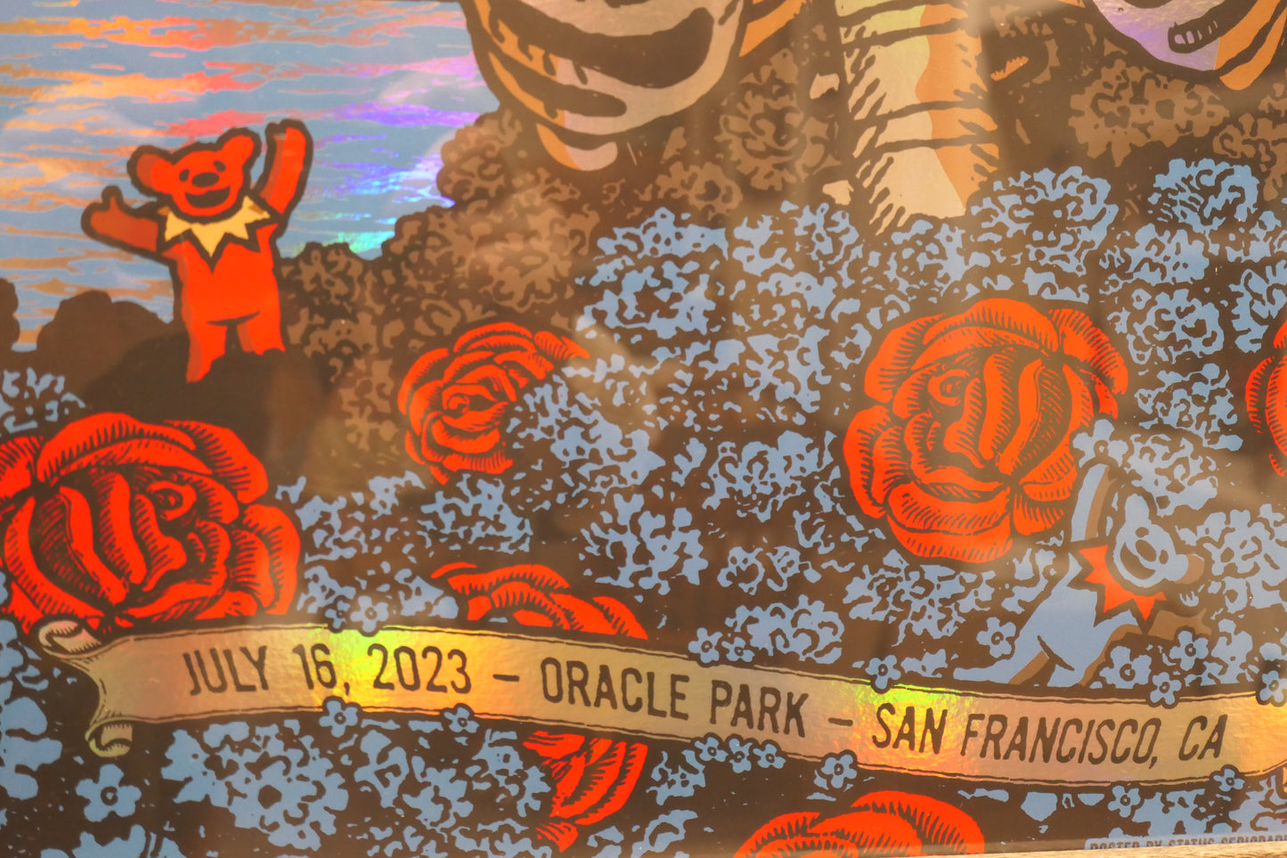 Dead & Company 🎸Oracle Park San Francisco, CA Status Serigraph Uncut Foil