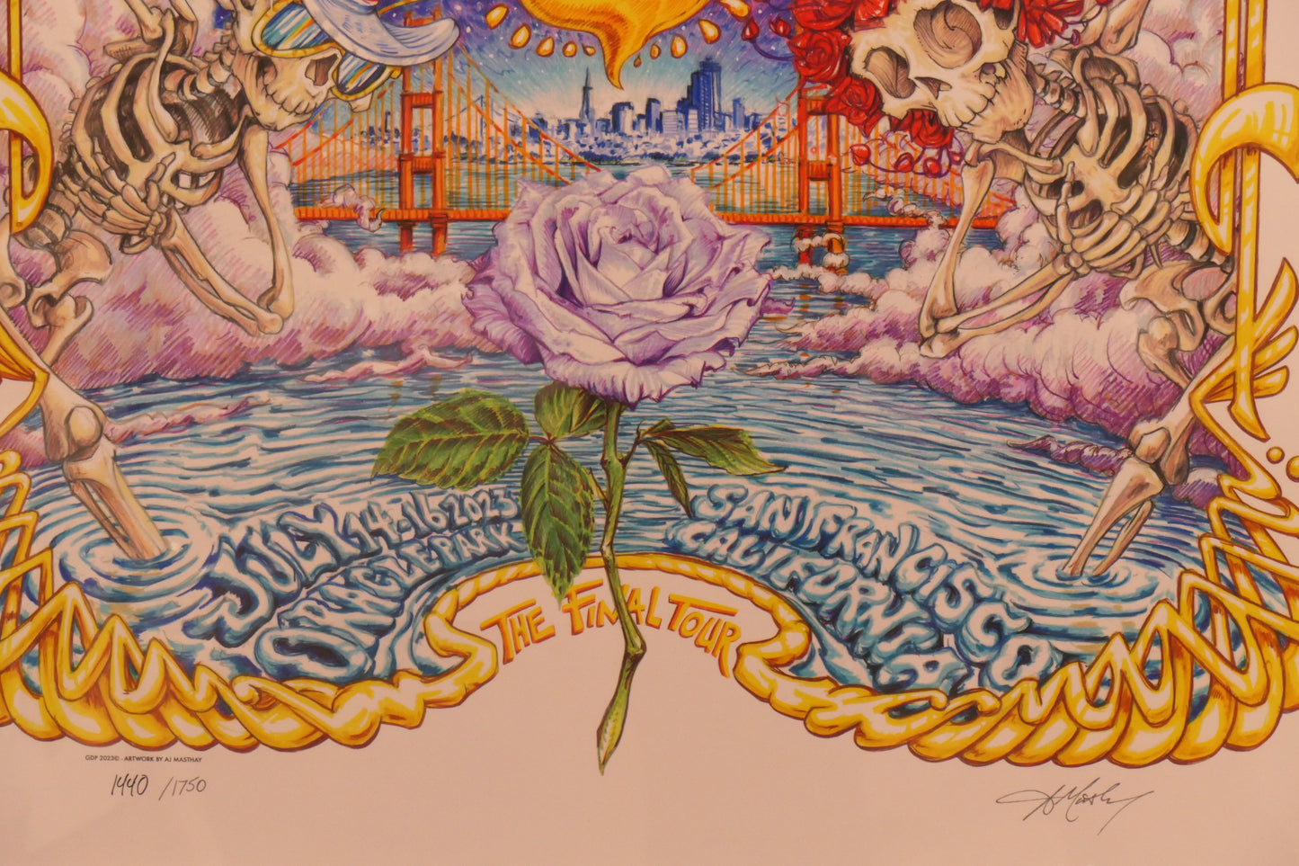 Dead & Company 🎸Oracle Park San Francisco, CA July 14-16, 2023 🎨 AJ Masthay 1440/1750