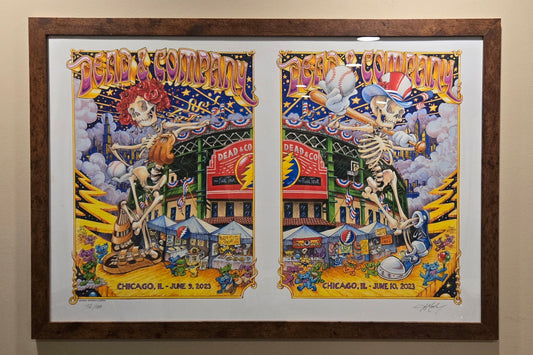 Dead & Company 🎸 Wrigley Field June 9 & 10, 2023 - UNCUT - 36 x 24 By AJ Masthay