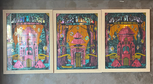 Billy Strings 🪕 April 9th, 10th & 11th, 2021 📍 Ladd-Peebles Stadium - Mobile, AL 🎨 Status Serigraph ⚡Triptych Foil