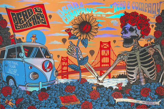 Dead & Company 🎸Oracle Park San Francisco, CA Status Serigraph Uncut Foil